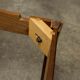60's rectangular Scandinavian table with extension cords