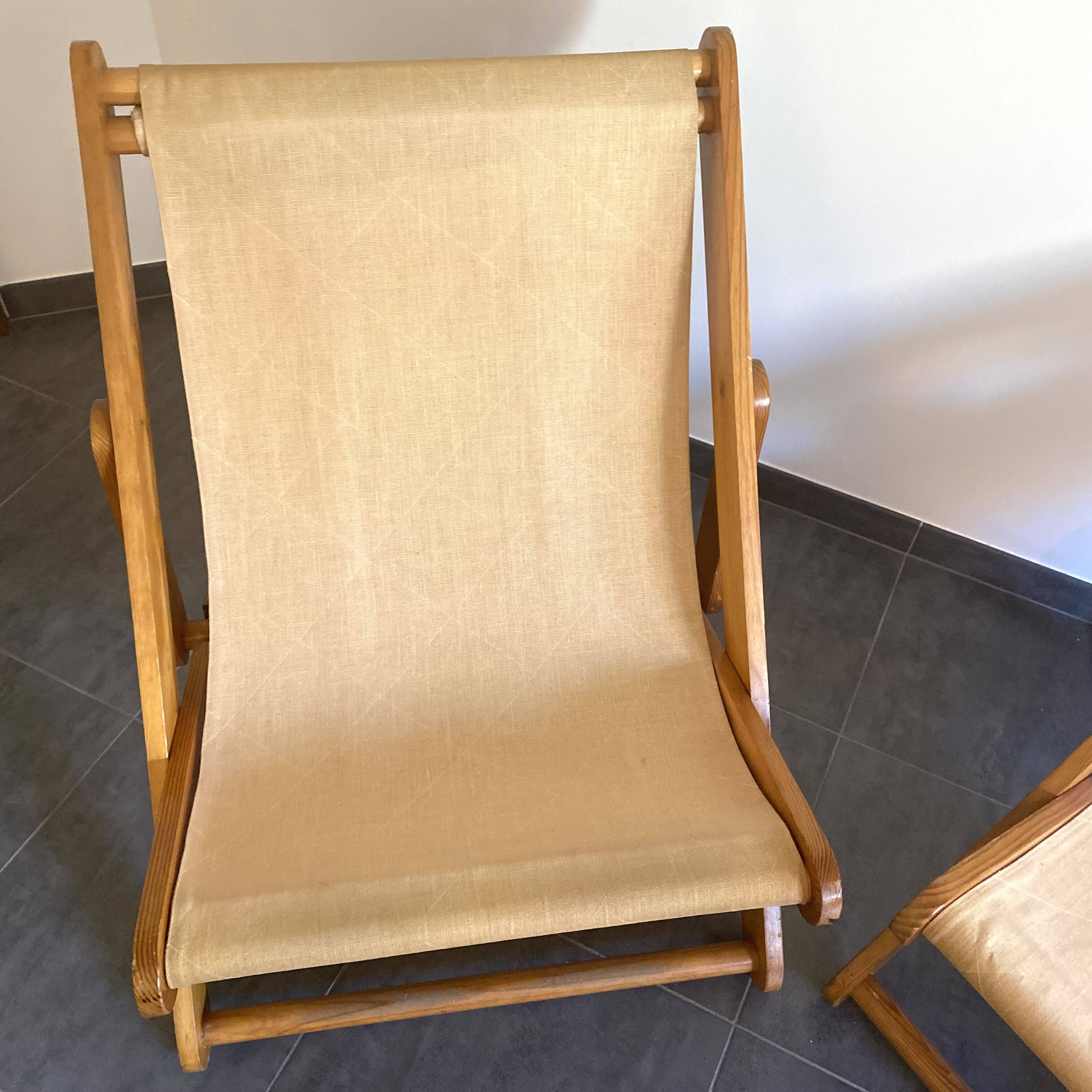 Paire de fauteuils lounge vintage de Pierre Beguet, 1970