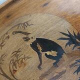 Art Deco marquetry side table
