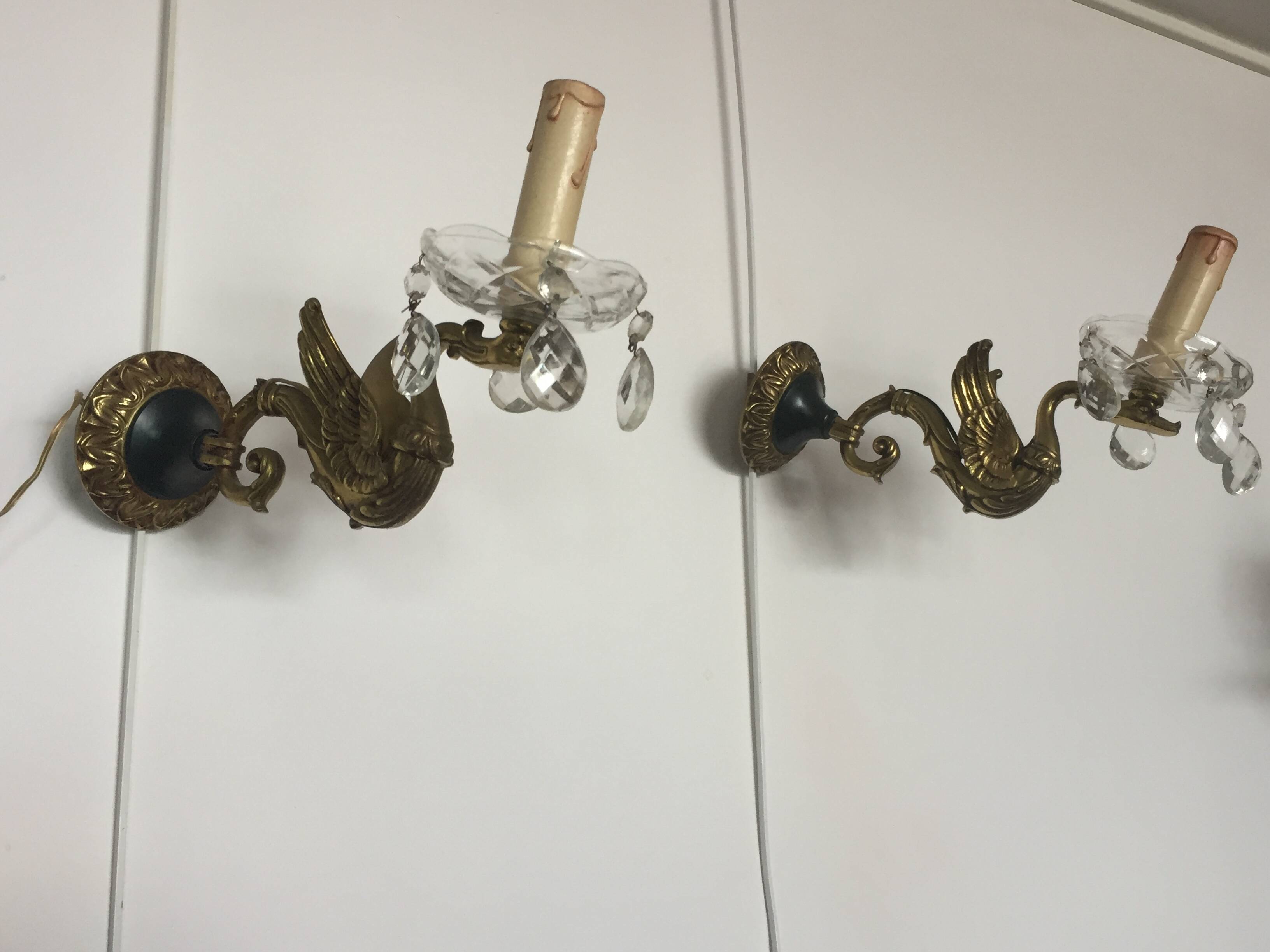 Pair of Empire style wall lights