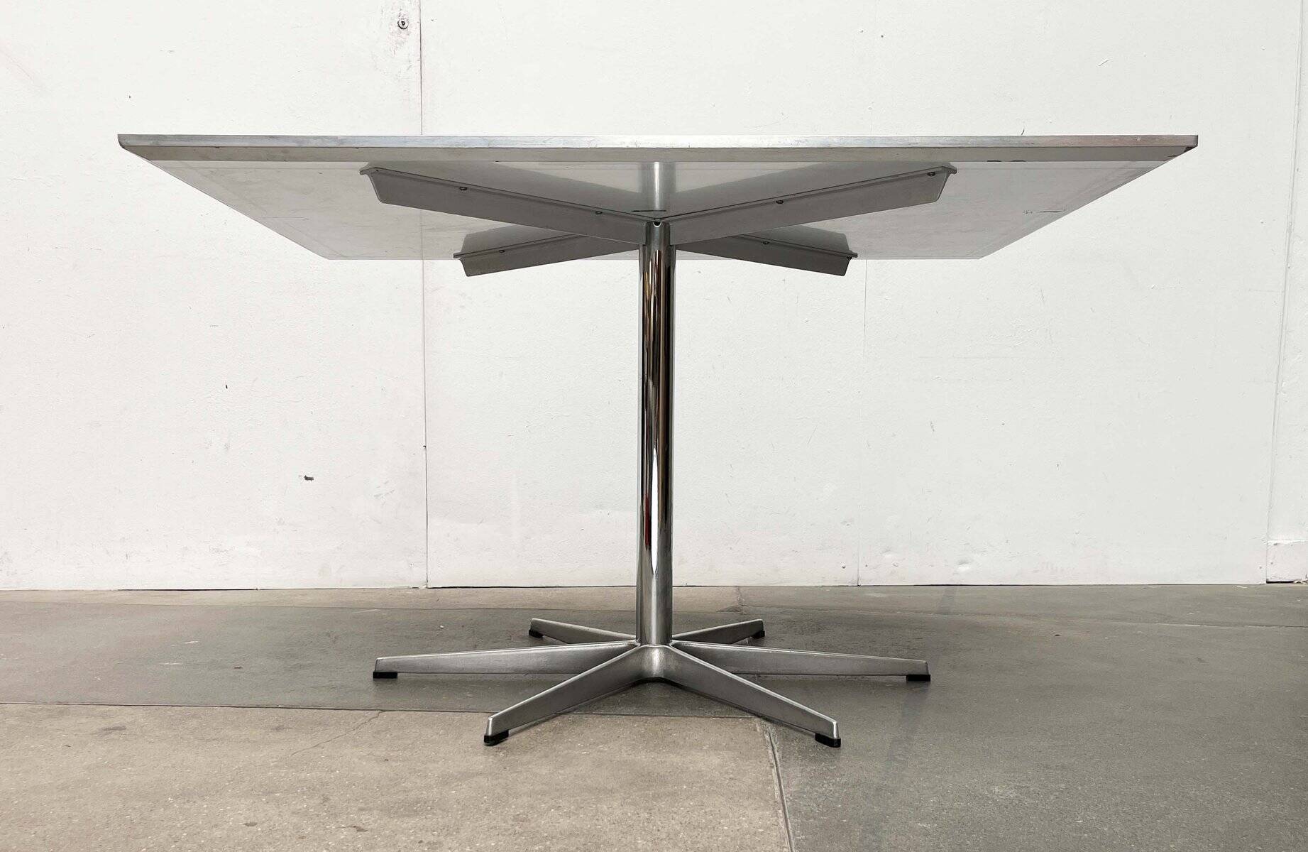 Mid-Century Modern Danish Minimalist Table by Piet Hein, Bruno Mathsson, Arne Jacobsen for Fritz Hansen, 1980s, 1984