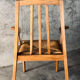 Solid wood and straw armchair, Reconstruction style, France