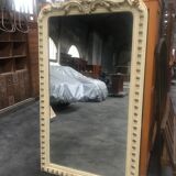 Miroir Louis Philippe feuille d’or et shabby 100x180cm