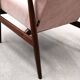 1960 Henryk Lis Mid Century Armchair in Pink