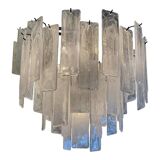 Contemporary Strips “Listelli Alabastro” Murano Glass Chandelier