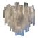 Contemporary Strips “Listelli Alabastro” Murano Glass Chandelier