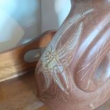 Vallauris Vase Figuring A Watering Can. Handmade.