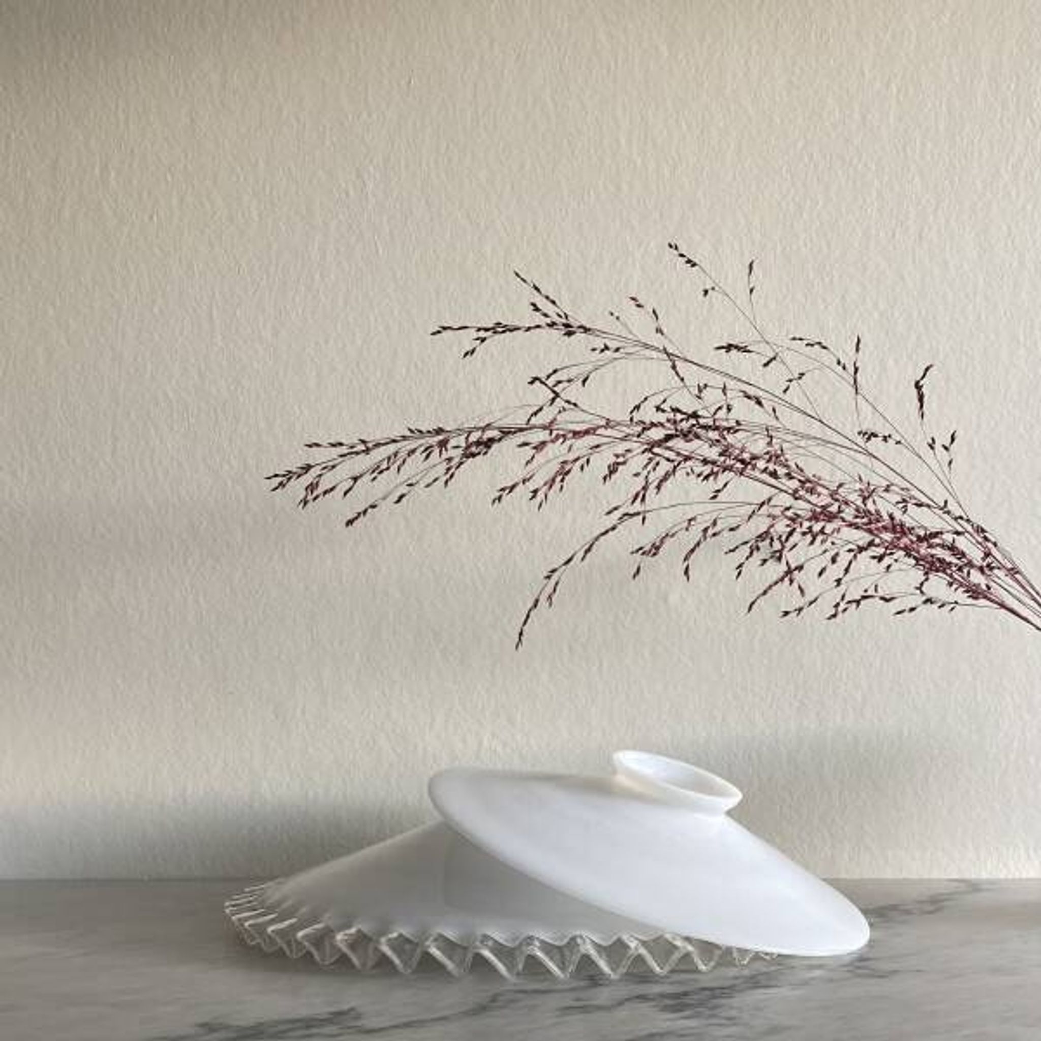 Abat-jour suspension opaline