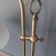 1970 desk lamp in adjustable period gilded brass