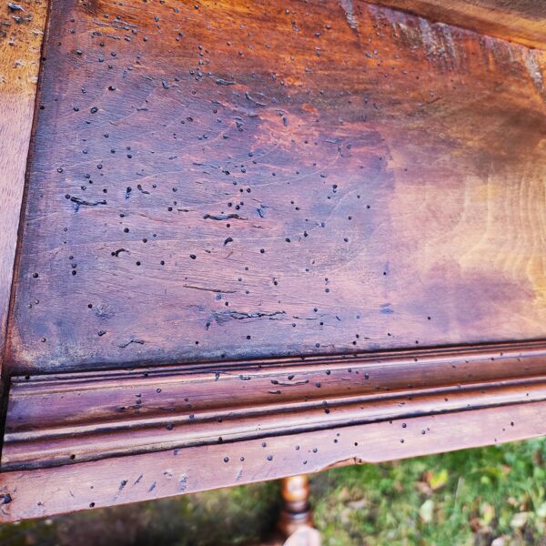 Ancienne table Suisse en noyer massif -XIX è siècle