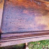 Antique Swiss table in solid walnut - 19th century