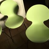 Galvano Tecnica 4 chairs vintage design 80s anise green