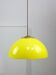 Vintage Italian Brass and Yellow Plexiglas Pendant Lamp