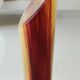 Large marbled glass vase, mouth blown. Signed La Rochère France. Height 33.5 cm