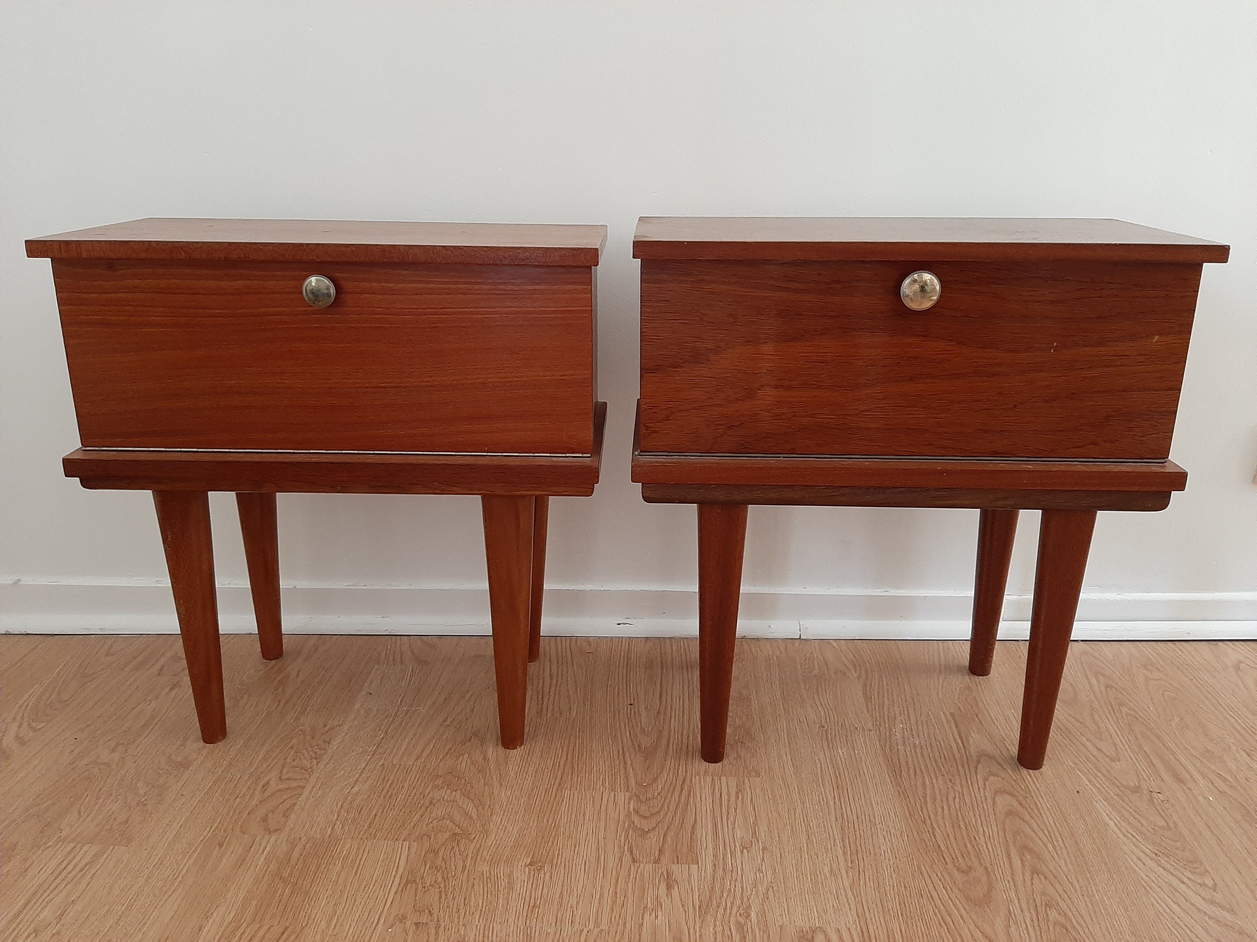 Pair of vintage bedside tables