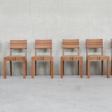 Set of six  art deco dining chairs