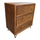 Commode osier et rotin années 60