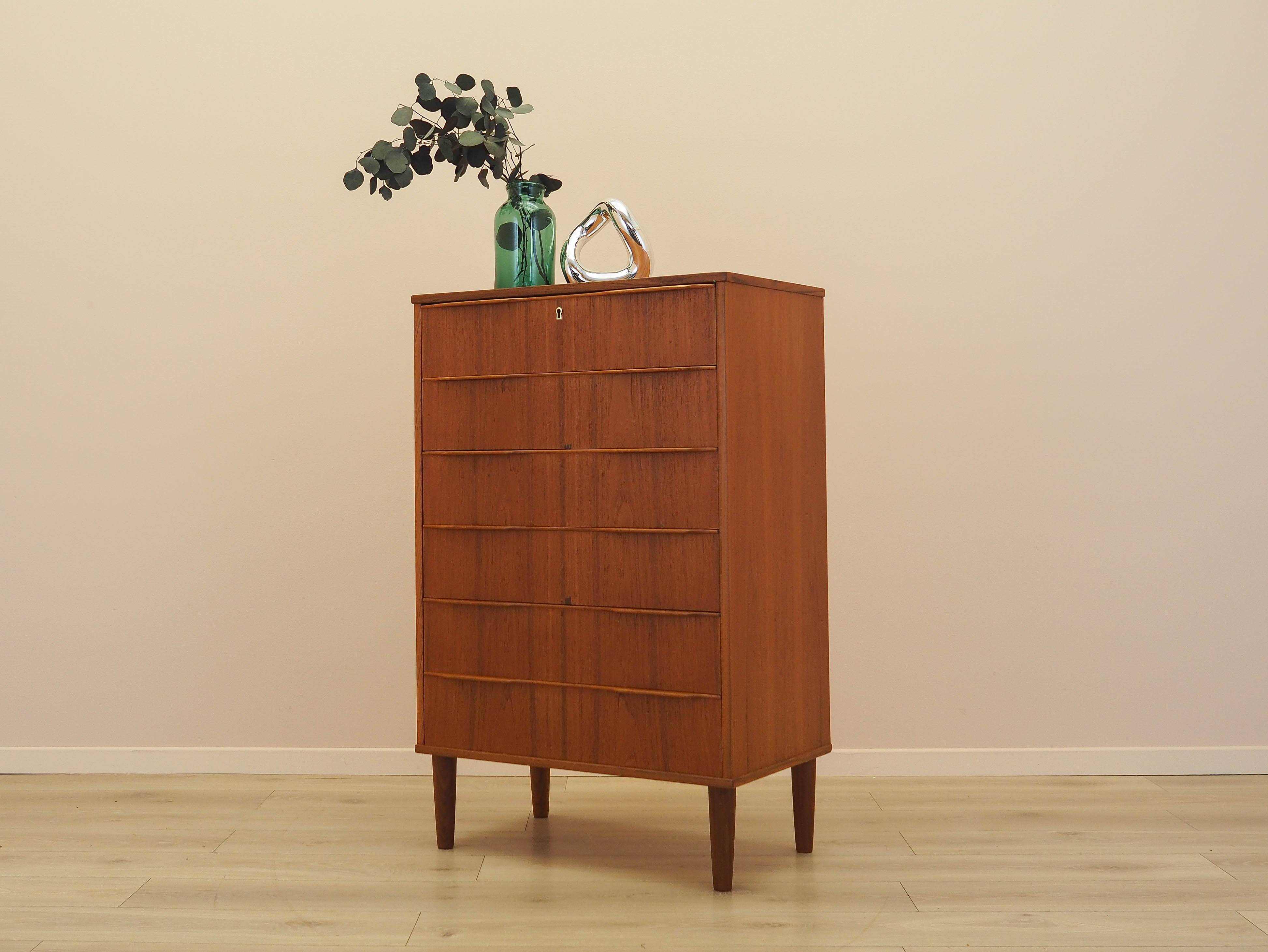Commode en teck, design danois, années 1970, fabriquée au Danemark