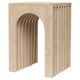 Table d'appoint balance en travertin