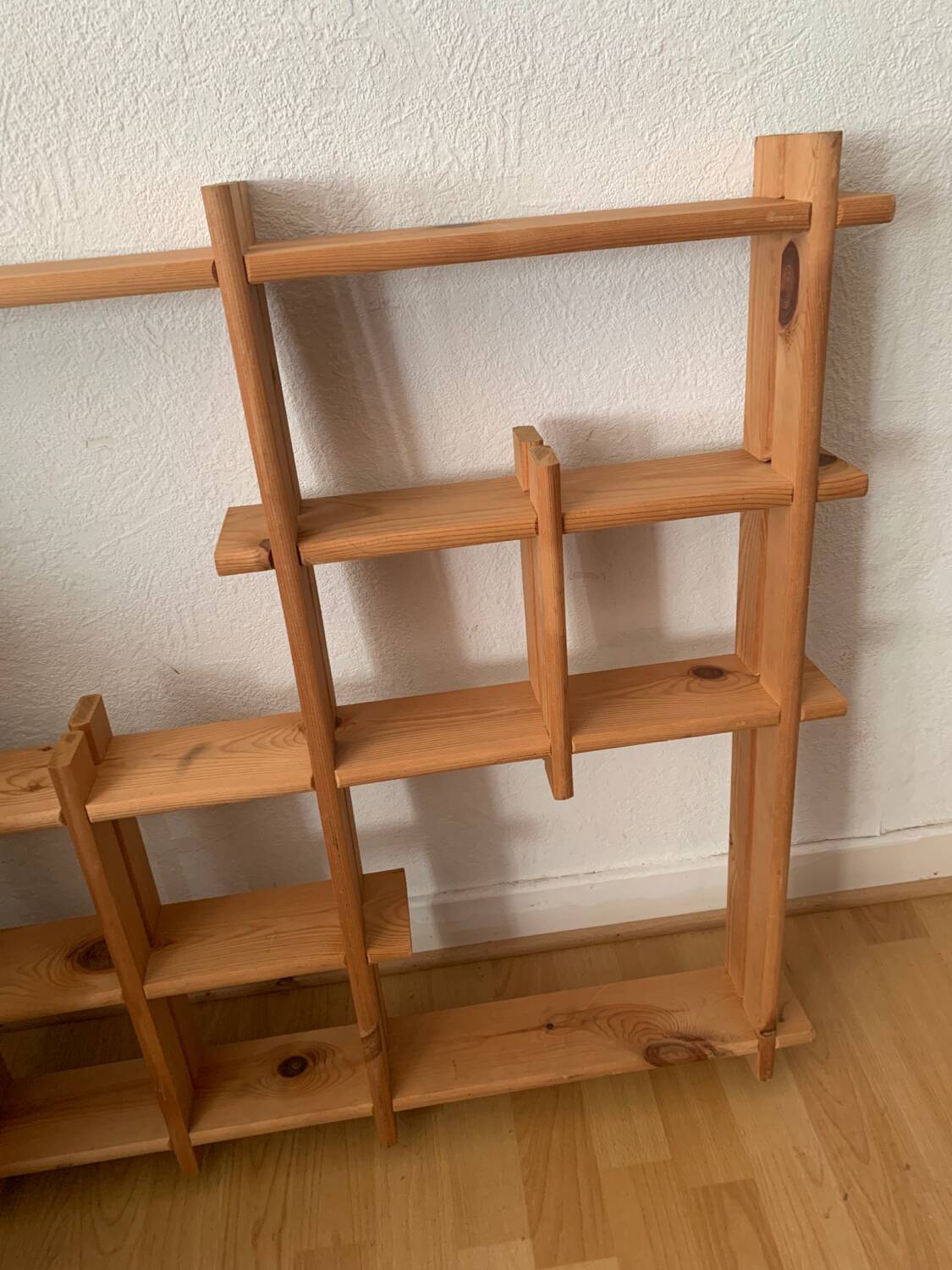 Light wood wall shelf