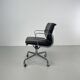 Eames Herman Miller cuir noir Soft Pad Group