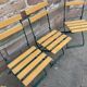 4 chaises de jardin terrasse pliantes vintage