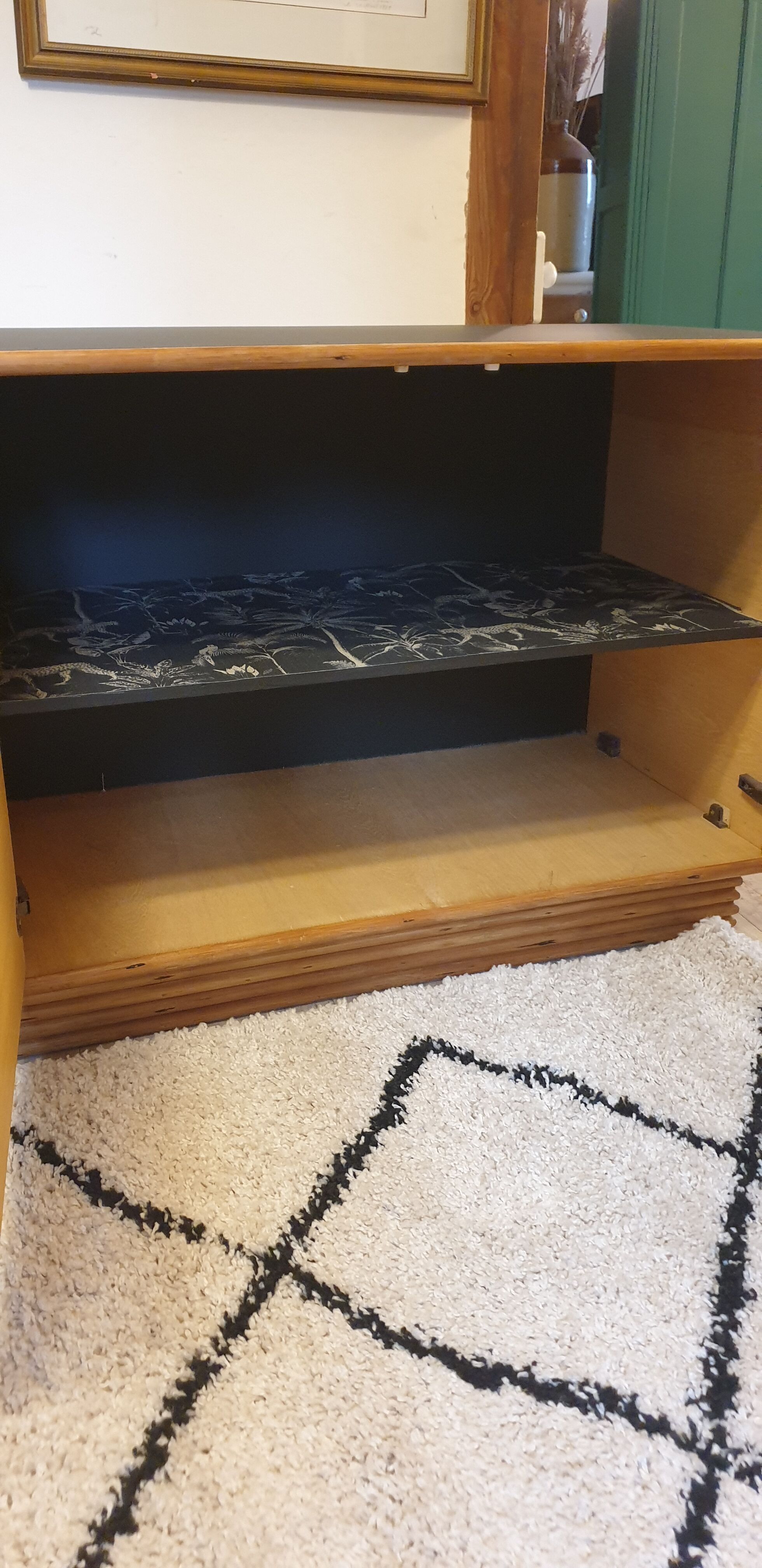 Bamboo and canning sideboard