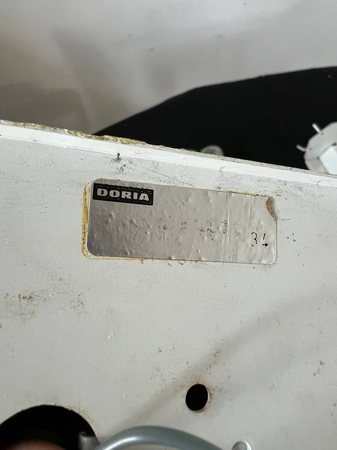 Set of 4 large doria wall lights in glazed glass design from the 60s vintage 3 lights