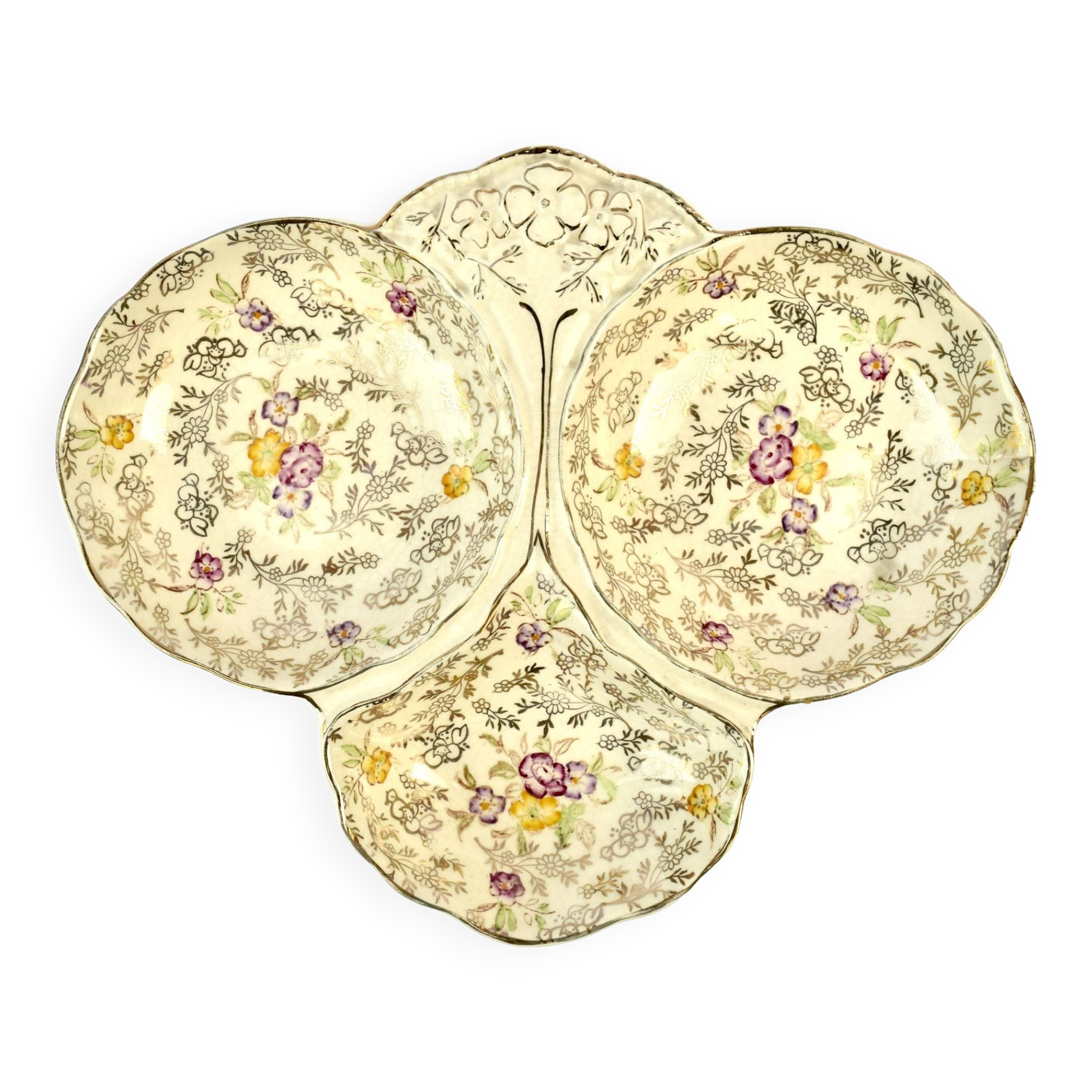 Vintage porcelain zakouski display James Kent Ltd - Longton - Made in England