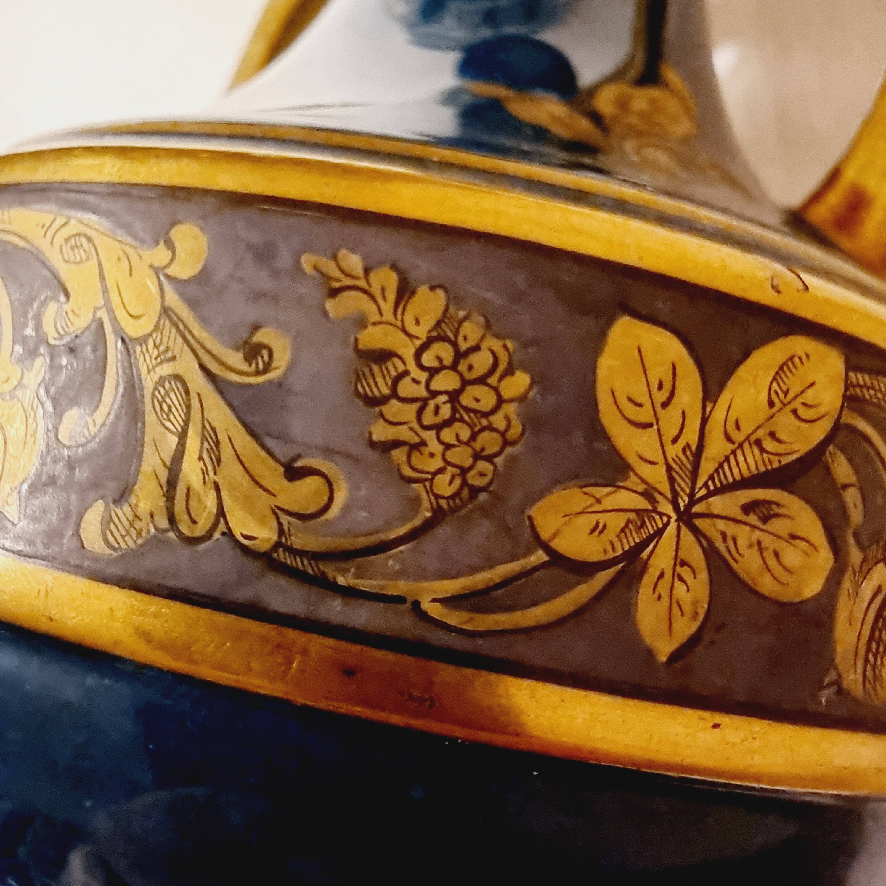 French Empire style vase from the 1920s by Jaget & Pinon