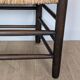 Wooden straw armchair