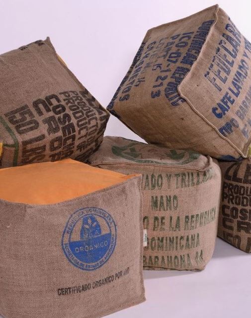 Burlap coffee bag
