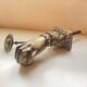 Antique bronze hand-shaped door knocker