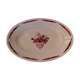 Red roses demi-porcelaine Badonviller plate