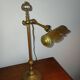 Antique brass notary lamp, desk lamp.