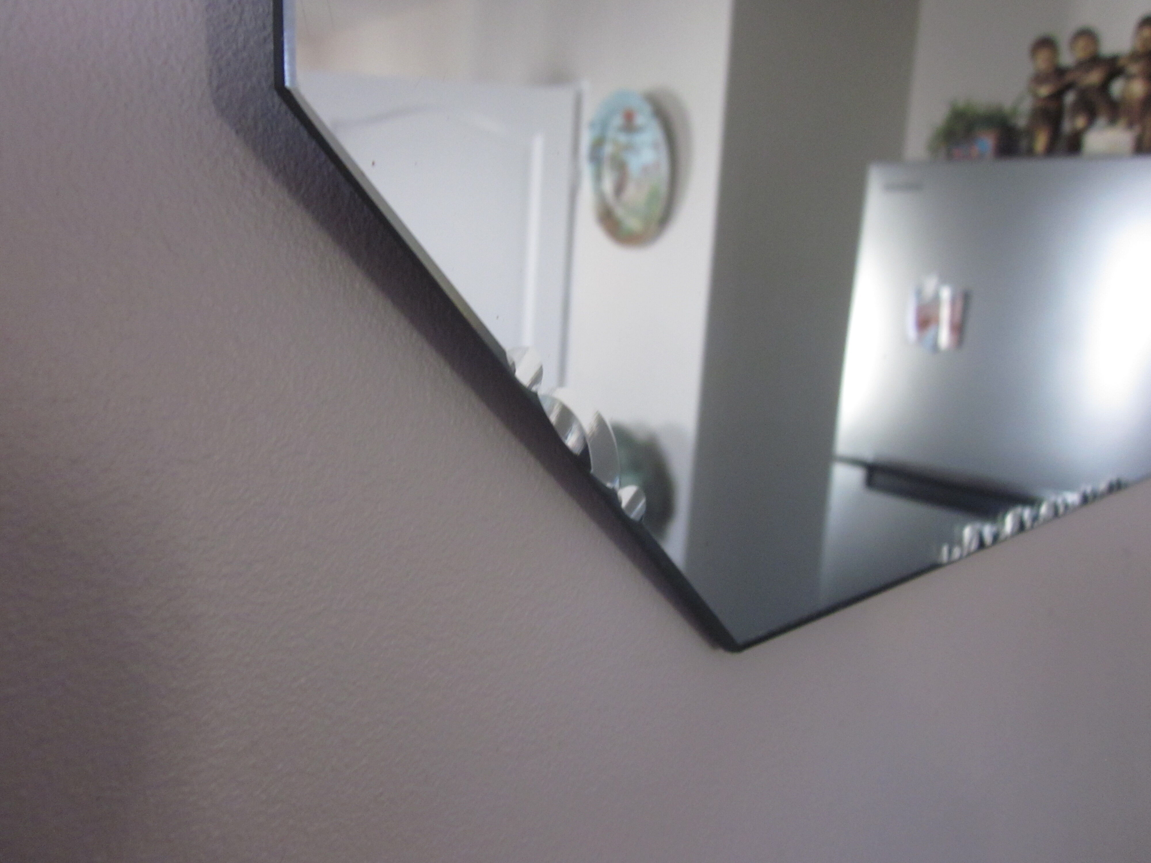 bevelled mirror from the 1960s 60x45cm