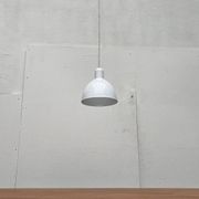 Vintage Danish enamelled pendant lamp model ES by Edgar Schlaefle for Louis Poulsen, 1980s.