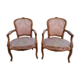 Paire de fauteuils Louis XV