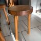 Lot Tabourets Tripode bois vintage