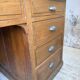 1950s oak office counter