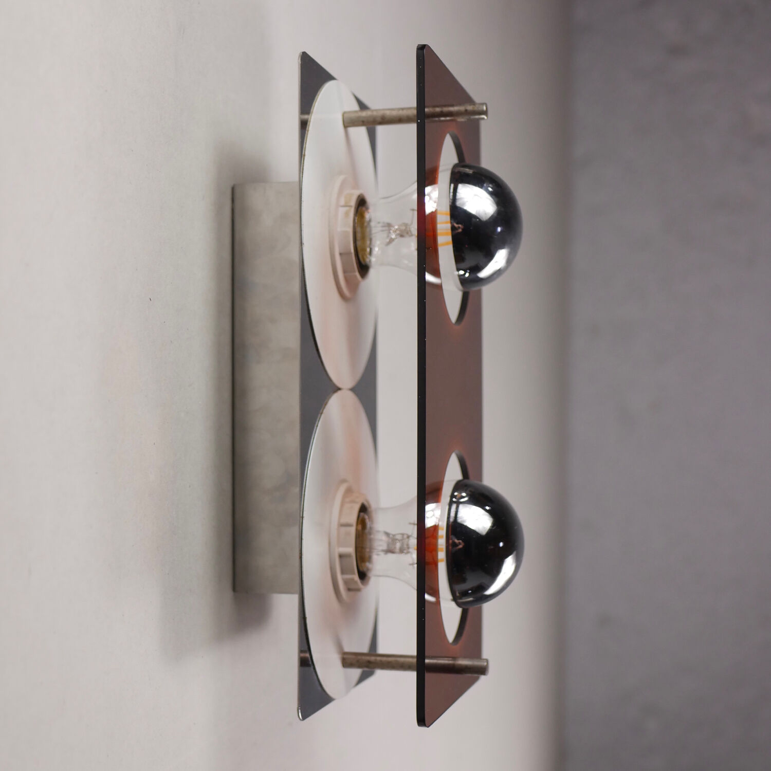 Disco plexi wall lamp by jocelyne trocmé for oxar