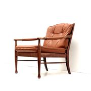 Vintage leather armchair from Ulferts Sweden made in the 1970s