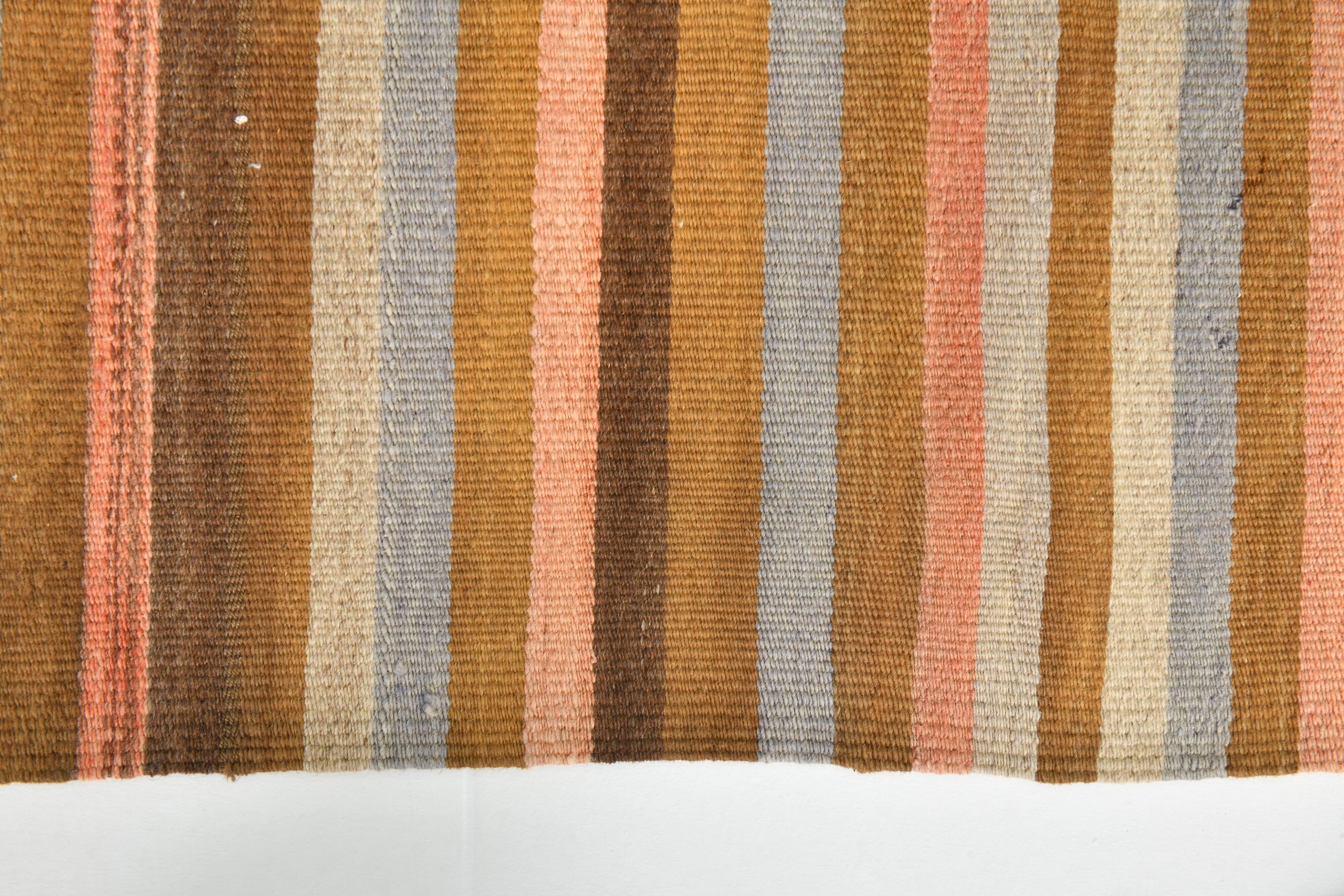 5x7 Mid Century Modern Vintage Kilim Rug, 142x225Cm