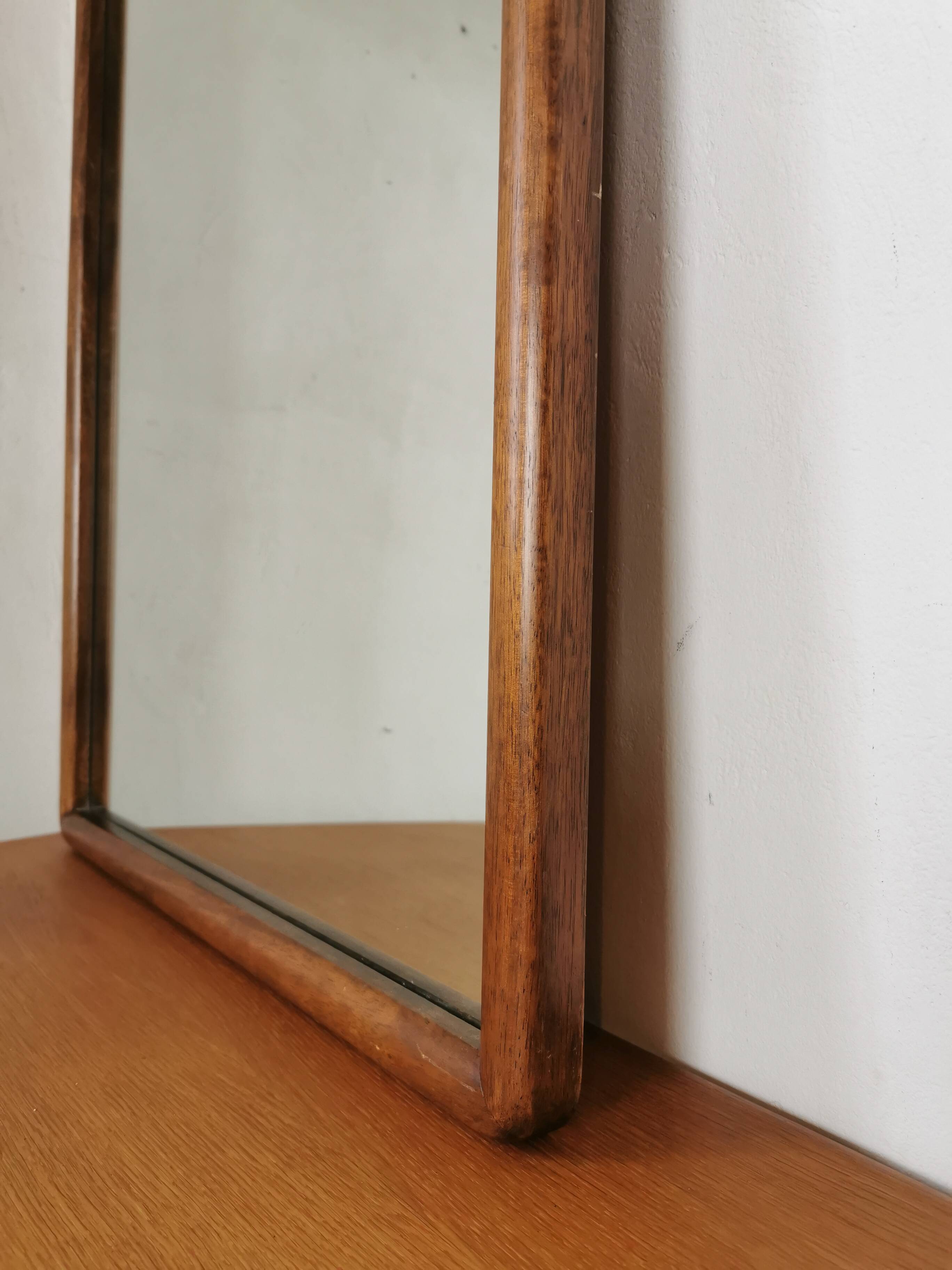 Scandinavian mahogany mirror