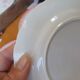 Lot of 5 antique opaque porcelain plates.