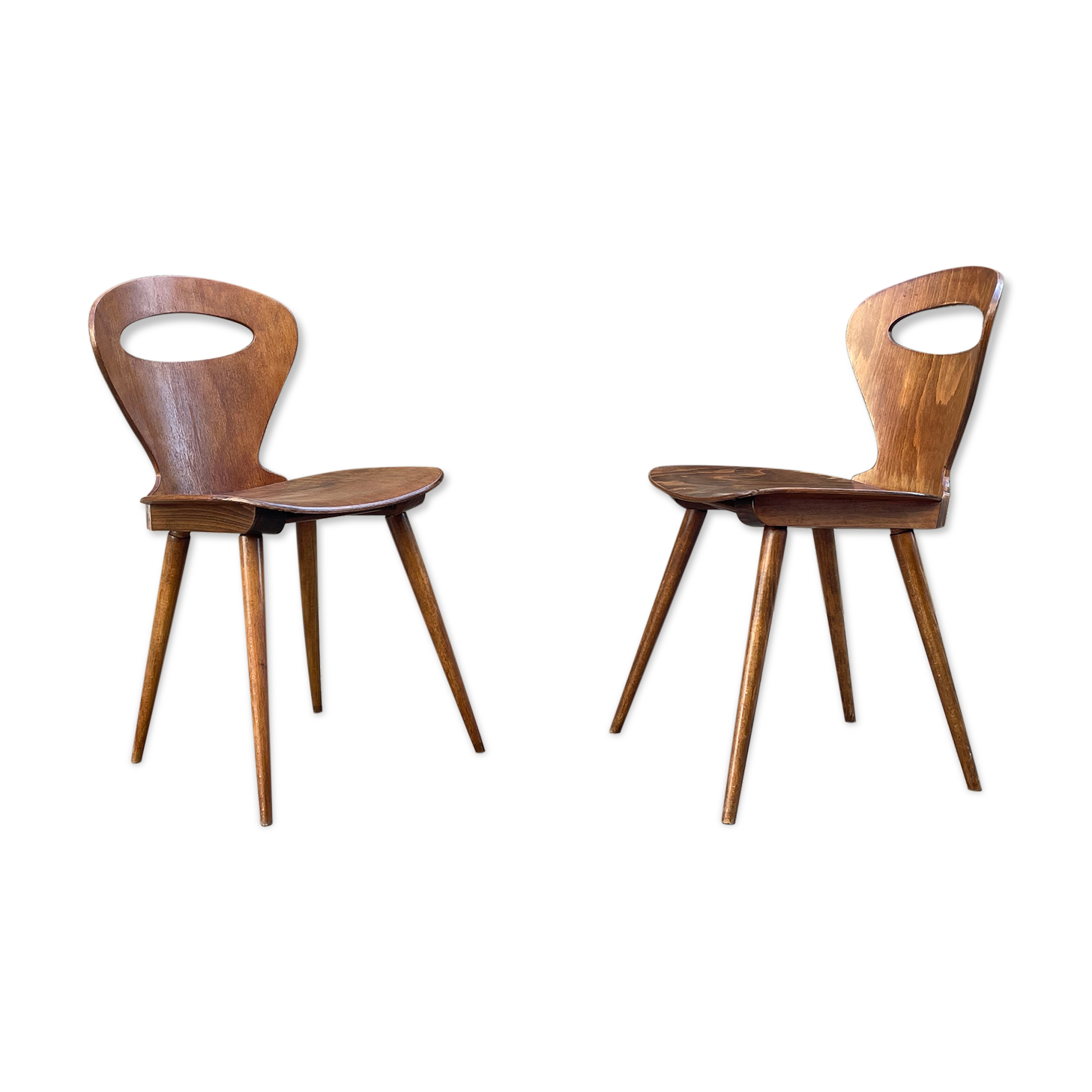 Pair of Baumann ant bistro chairs