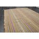 1970s Turkish Oushak Handmade Wool Cotton Beige Runner Rug 130x266