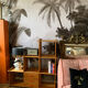 Pine staircase shelf 80s