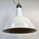 Large Industrial British White Enamel Pendant Lamp from Benjamin, 1960s