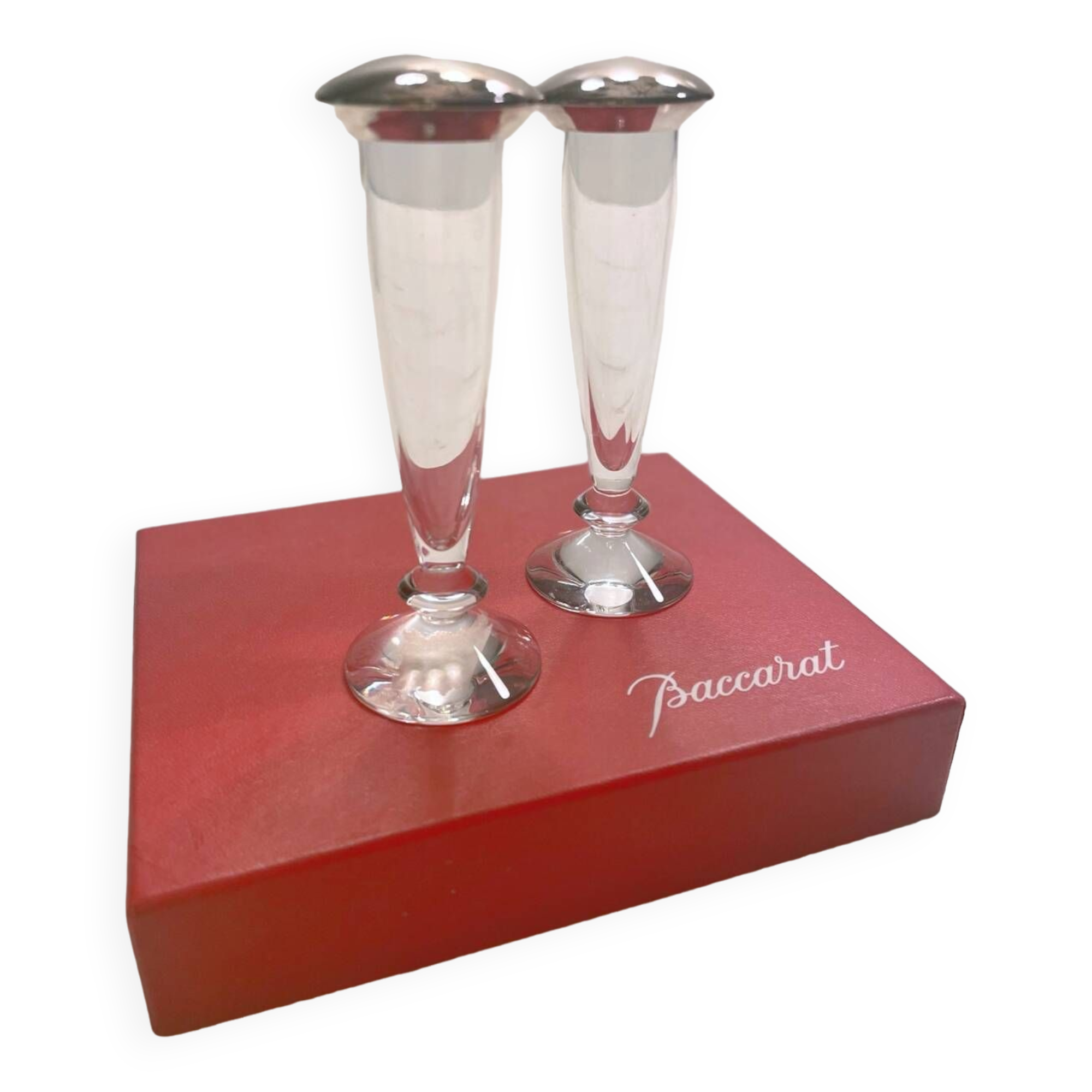 Baccarat crystal vega salt and pepper shaker